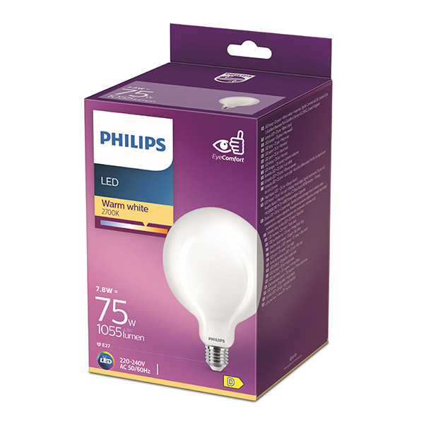 Philips LED lamp E27 | Globe G125 | Mat | 2700K | 7.8W (75W) LPH04267 - 3