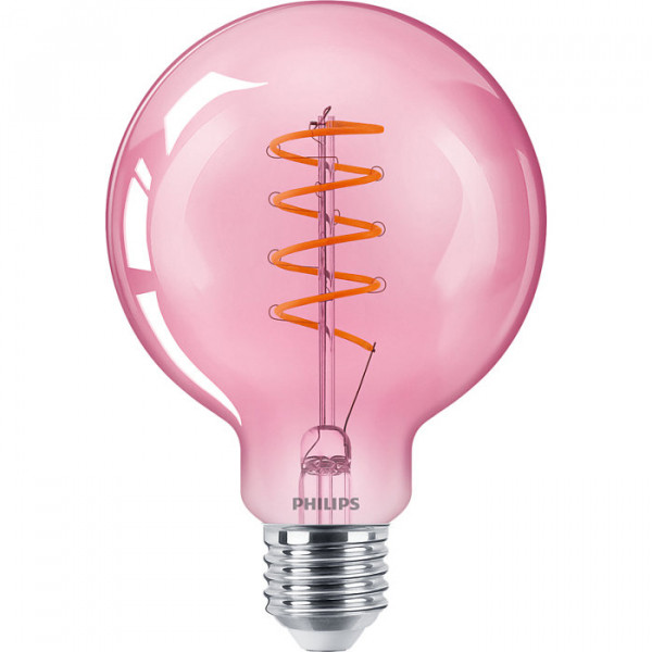 Philips LED lamp E27 | Globe G93 | Filament | Roze | 1800K | Dimbaar | 4.5W (25W)  LPH02250 - 1