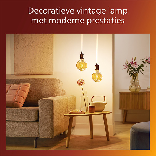 Philips LED lamp E27 | Globe G95 | Filament | Goud | 2200K | Dimbaar | 7.3W (60W) LPH04102 - 4