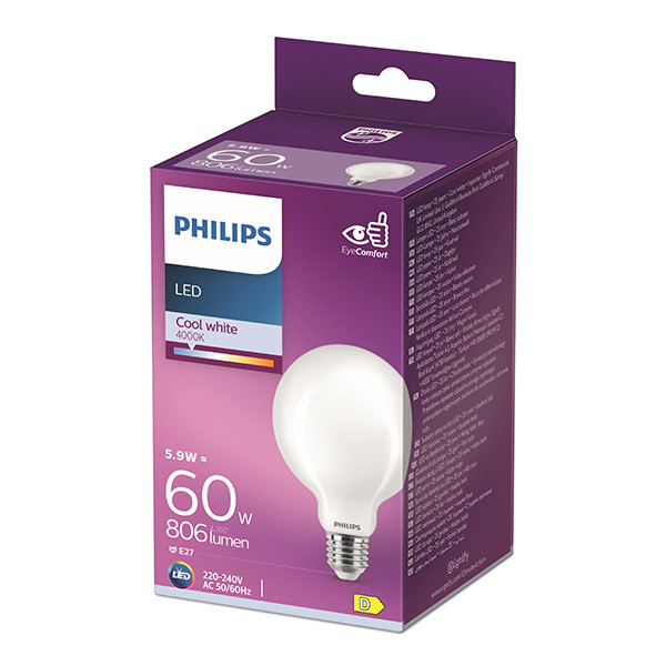 Philips LED lamp E27 | Globe G95 | Mat | 4000K | 5.9W (60W) LPH04255 - 3