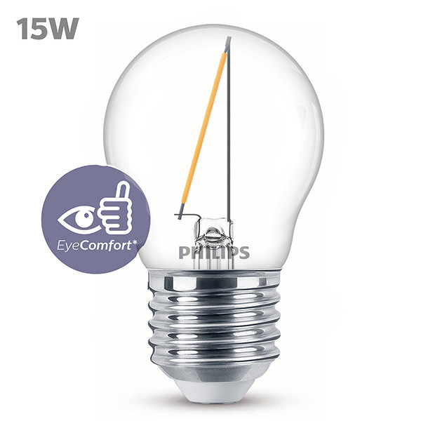 Philips LED lamp E27 | Kogel P45 | Filament | 2700K | 1W (15W) LPH04151 - 2