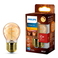 Philips LED lamp E27 | Kogel P45 | Filament | Goud | 1800K | Dimbaar | 2.7W (15W) LPH04116
