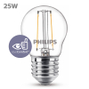 Philips LED lamp E27 | Kogel P45 | Filament | Helder | 2700K | 1.9W (25W) LPH04182 - 2