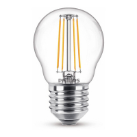 Philips LED lamp E27 | Kogel P45 | Filament | Helder | 2700K | 4.3W (40W)  LPH02372