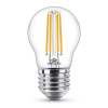 Philips LED lamp E27 | Kogel P45 | Filament | Helder | 2700K | 6.5W (60W)