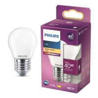 Philips LED lamp E27 | Kogel P45 | Mat | 2700K | 3.4W (40W) LPH04207