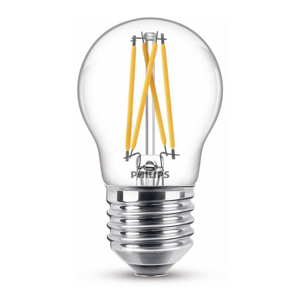 Philips LED lamp E27 | Kogel P45 | WarmGlow | Filament | 2200-2700K | 3.4W (40W)  LPH02545 - 1