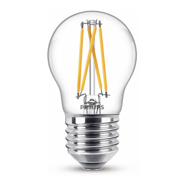 Philips LED lamp E27 | Kogel P45 | WarmGlow | Filament | 2200-2700K | 4.5W (40W)  LPH02405 - 1