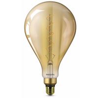 Philips LED lamp E27 | Peer A160 | Vintage | Goud | 1800K | Dimbaar | 4.5W (28W)  LPH02643