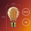 Philips LED lamp E27 | Peer A60 | Filament | 2200-2700K | WarmGlow | 7W (50W) LPH03892 - 3