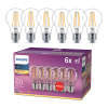 Philips LED lamp E27 | Peer A60 | Filament | 2700K | 5.9W (60W) | 6 stuks