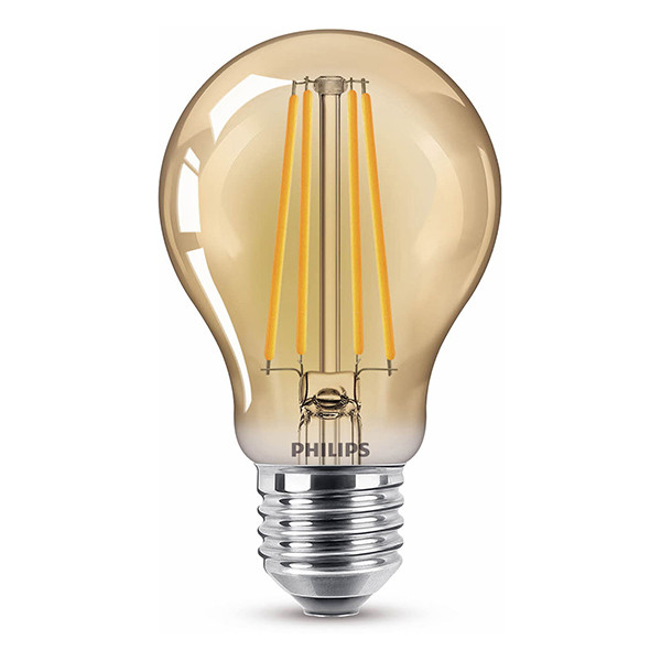 Philips LED lamp E27 | Peer A60 | Filament | Goud | 1800K | 7W (40W)  LPH03306 - 1