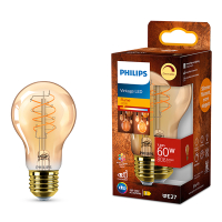 Philips LED lamp E27 | Peer A60 | Filament | Goud | 2200K | Dimbaar | 7.3W (60W) LPH04098