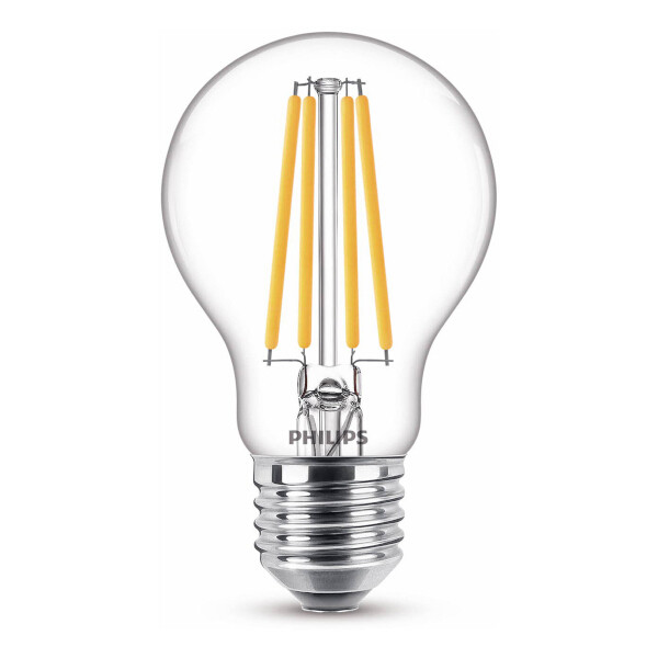 Philips LED lamp E27 | Peer A60 | Filament | Helder | 2700K | 10.5W (100W)  LPH02340 - 1