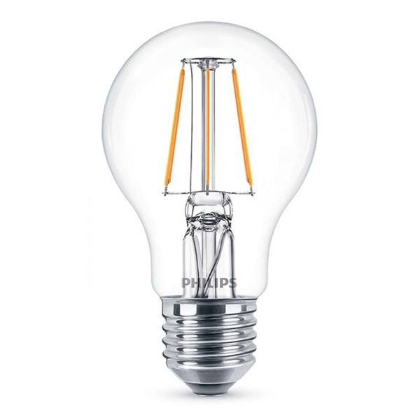 Philips LED lamp E27 | Peer A60 | Filament | Helder | 2700K | 4.3W (40W)  LPH02334 - 1