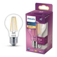 Philips LED lamp E27 | Peer A60 | Filament | Helder | 2700K | 7.8W (75W) LPH04259