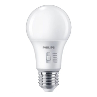 Philips LED lamp E27 | Peer A60 | Mat | 2700-3000-4000-5000-6500K | Dimbaar | 8W (60W) LPH04918