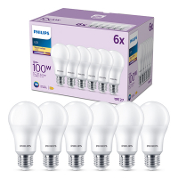 Philips LED lamp E27 | Peer A60 | Mat | 2700K | 13W (100W) | 6 stuks  LPH03018