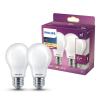 Philips LED lamp E27 | Peer A60 | Mat | 2700K | 3.4W (40W) | 2 stuks LPH04217 - 1