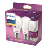 Philips LED lamp E27 | Peer A60 | Mat | 2700K | 3.4W (40W) | 2 stuks LPH04217 - 3