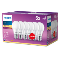 Philips LED lamp E27 | Peer A60 | Mat | 2700K | 4.2W (40W) | 6 stuks  LPH03940