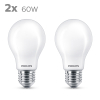 Philips LED lamp E27 | Peer A60 | Mat | 2700K | 5.9W (60W) | 2 stuks LPH04244 - 2
