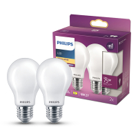 Philips LED lamp E27 | Peer A60 | Mat | 2700K | 7.8W (75W) | 2 stuks LPH04262