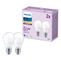 Philips LED lamp E27 | Peer A60 | Mat | 2700K | 7W (60W) | 2 stuks  LPH03013