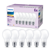 Philips LED lamp E27 | Peer A60 | Mat | 2700K | 7W (60W) | 6 stuks