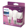 Philips LED lamp E27 | Peer A60 | Mat | 4000K | 7.8W (75W) | 2 stuks LPH04986 - 2