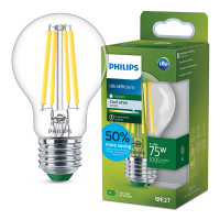 Philips LED lamp E27 | Peer A60 | Ultra Efficient | Filament | Helder | 4000K | 5.2W (75W) LPH04094