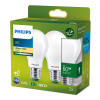 Philips LED lamp E27 | Peer A60 | Ultra Efficient | Mat | 2700K | 4W (60W) | 2 stuks LPH04953 - 1