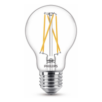 Philips LED lamp E27 | Peer A60 | WarmGlow | Filament | 2200-2700K | Dimbaar | 5W (60W)  LPH02284