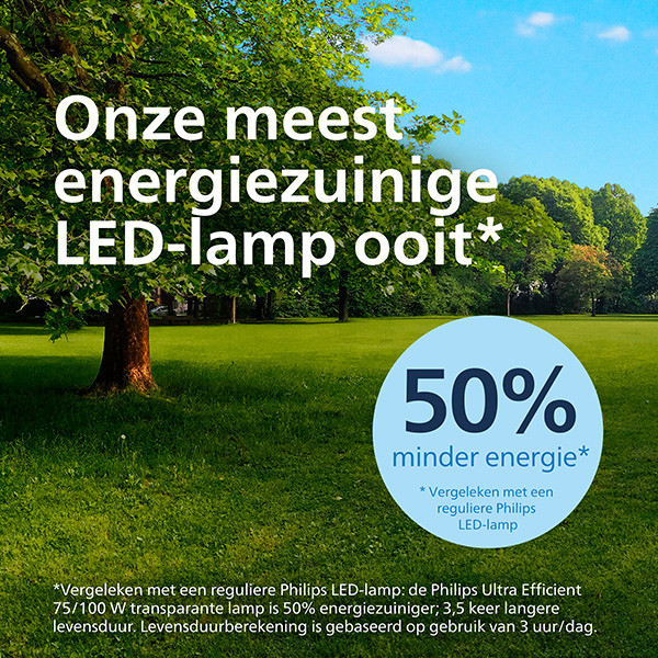 Philips LED lamp E27 | UltraEfficient | Peer A70 | Filament | 4000K | 5.2W (75W) LPH02885 - 3