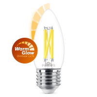 Philips LED lamp E27 | WarmGlow | Kaars B35 | Filament | 2200-2700K | 3.4W (40W)  LPH02555