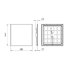Philips LED paneel 60x60 cm | Projectline | 4000K (840) | 3200 lumen | UGR22 | 36W LPH03624 - 3