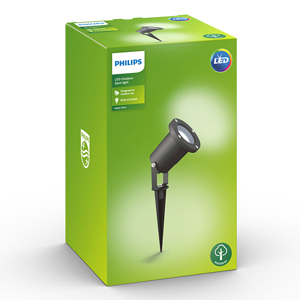 Philips LED prikspot | Puled | Staaf | 2700K | IP44 | Zwart | 5W LPH04785 - 2
