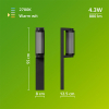 Philips Lantaarn | Ultra Efficient | Avendale | 2700K | IP44 | 4.3W | Zwart LPH05146 - 9