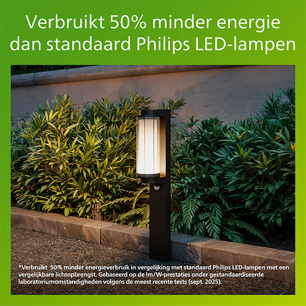 Philips Lantaarn | Ultra Efficient | Avendale | Bewegingssensor | 2700K | IP44 | 4.3W | Zwart LPH05144 - 3