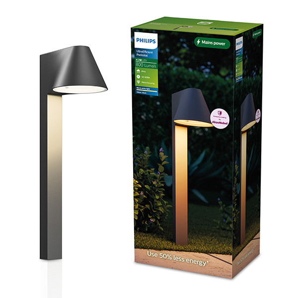 Philips Lantaarn | Ultra Efficient | Voltan | 2700K | IP44 | 4.3W | Zwart LPH05150 - 1