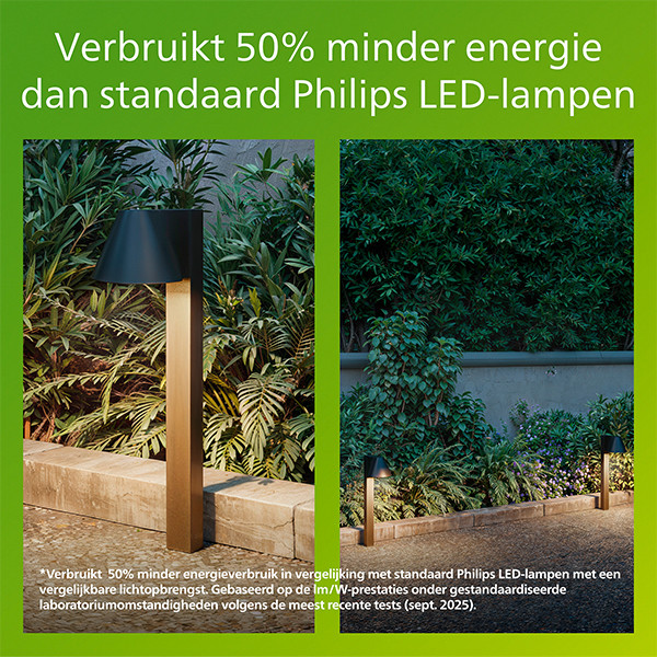 Philips Lantaarn | Ultra Efficient | Voltan | 2700K | IP44 | 4.3W | Zwart LPH05150 - 3
