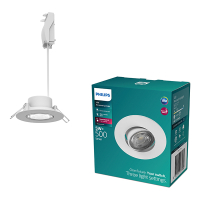 Philips Led inbouwspot | Rond | 2700K | Wit | Ø 68 mm | IP20 | 5W LPH04080