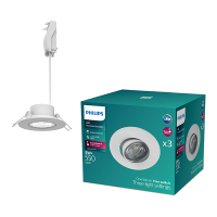 Philips Led inbouwspot | Rond | 4000K | Wit | Ø 68 mm | IP20 | 5W | 3 stuks LPH04085