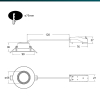 Philips Led inbouwspot | Rond | 4000K | Zwart | Ø 68 mm | IP20 | 5W | 3 stuks LPH04083 - 3
