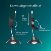 Philips Led inbouwspot | Rond | 4000K | Zwart | Ø 68 mm | IP20 | 5W LPH04082 - 4