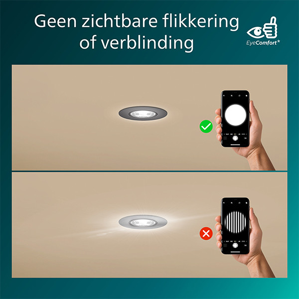 Philips Led inbouwspot | Rond | 4000K | Zwart | Ø 68 mm | IP20 | 5W LPH04082 - 8