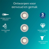 Philips Led inbouwspot | Rond | Nikkel | Ø 68 mm | GU10 fitting | IP20 | 3 stuks LPH04062 - 2