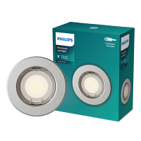Philips Led inbouwspot | Rond | Nikkel | Ø 68 mm | GU10 fitting | IP20 LPH04061