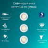 Philips Led inbouwspot | Rond | Wit | Ø 68 mm | GU10 fitting | IP20 | 3 stuks LPH04071 - 2