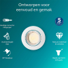 Philips Led inbouwspot | Rond | Wit | Ø 68 mm | GU10 fitting | IP20 LPH04070 - 2